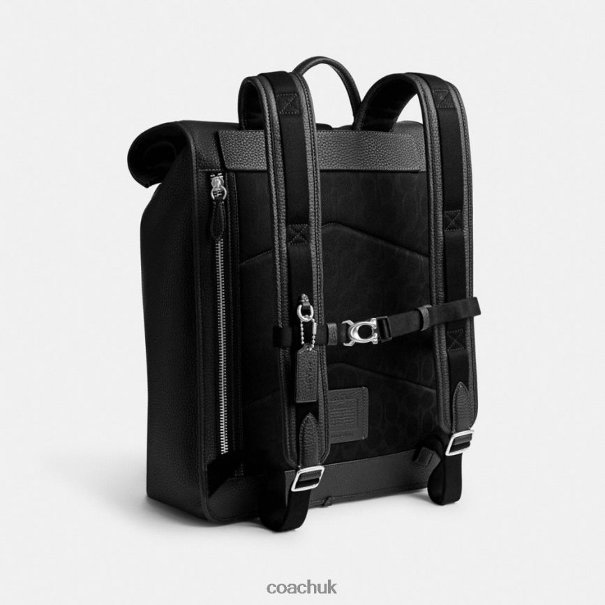 Coach Men BECK ROLL TOP BACKPACK Black D0DL44686