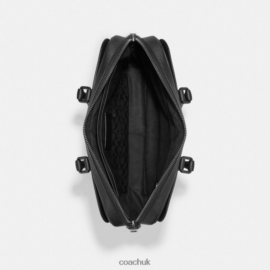 Coach Men GOTHAM BRIEF WITH SIGNATURE CANVAS INTERIOR Black D0DL44622