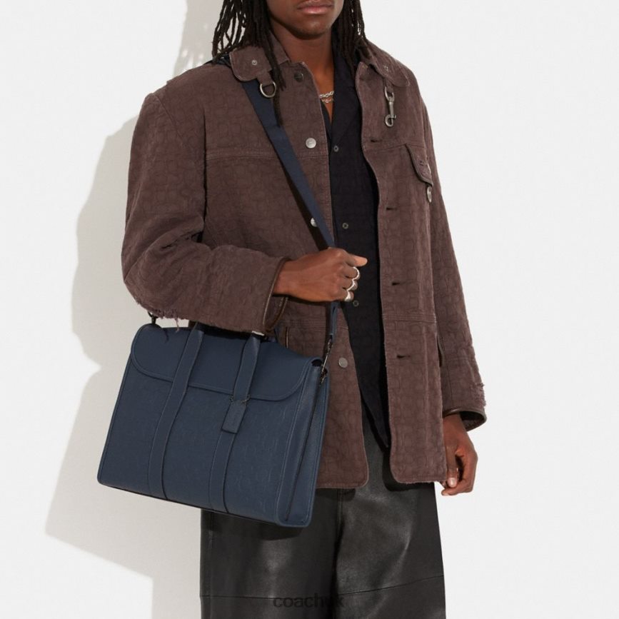 Coach Men GOTHAM PORTFOLIO IN SIGNATURE LEATHER DENIM D0DL44623