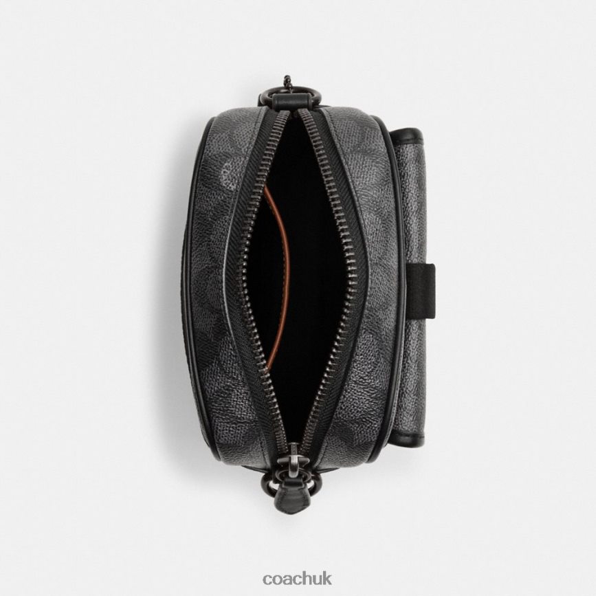 Coach Men BECK CROSSBODY IN SIGNATURE CANVAS CHARCOAL D0DL44672