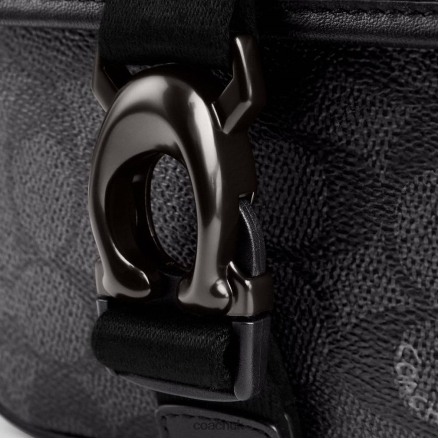 Coach Men BECK CROSSBODY IN SIGNATURE CANVAS CHARCOAL D0DL44672