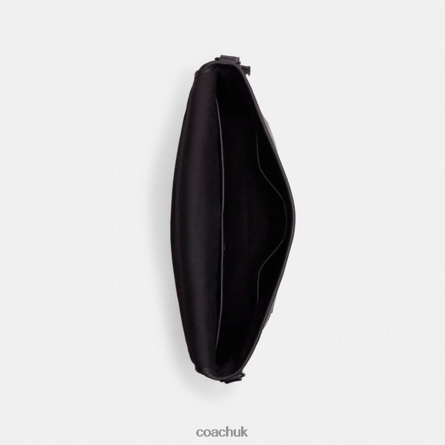 Coach Men BECK MESSENGER IN SIGNATURE LEATHER Black D0DL44651