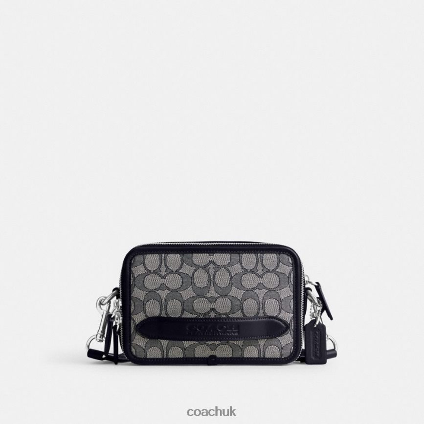 Coach Men CHARTER CROSSBODY IN SIGNATURE JACQUARD Midnight Navy D0DL44667