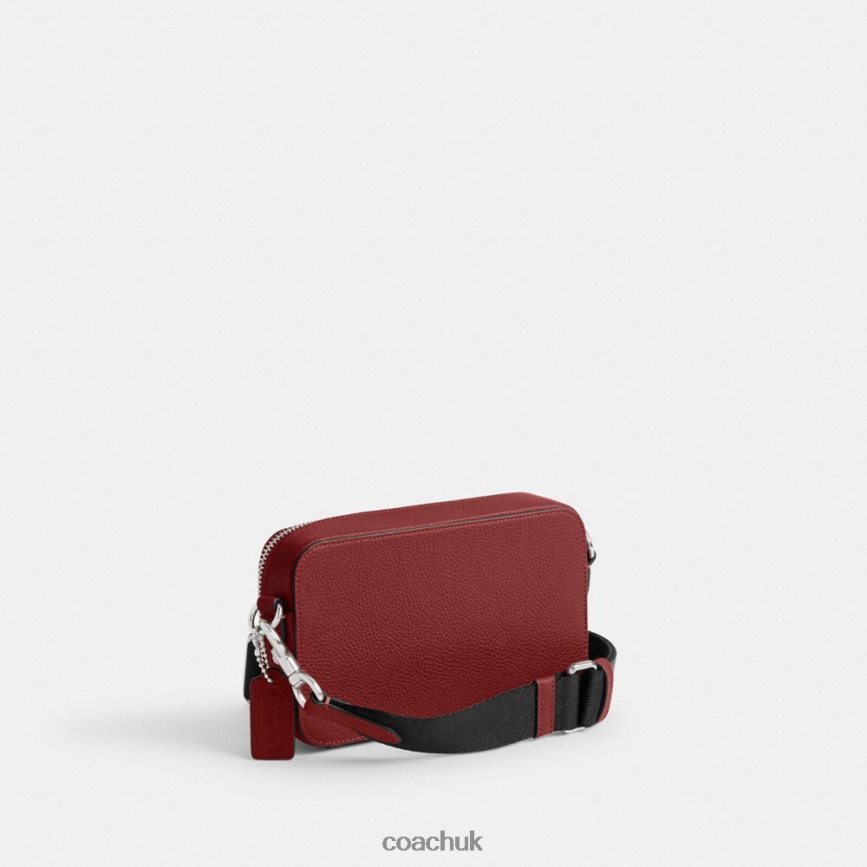 Coach Men CHARTER SLIM CROSSBODY Ruby Red D0DL44649