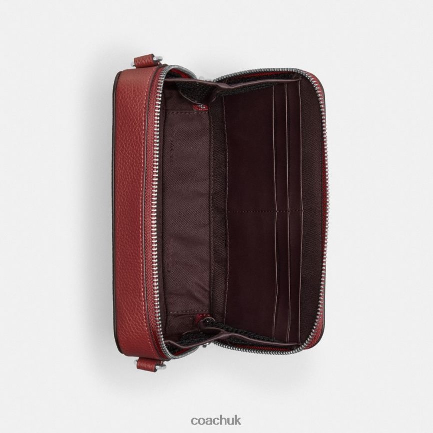 Coach Men CHARTER SLIM CROSSBODY Ruby Red D0DL44649