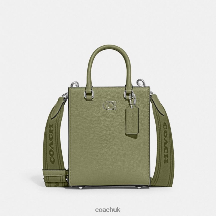 Coach Men TOTE 16 WITH SIGNATURE CANVAS MOSS D0DL44648