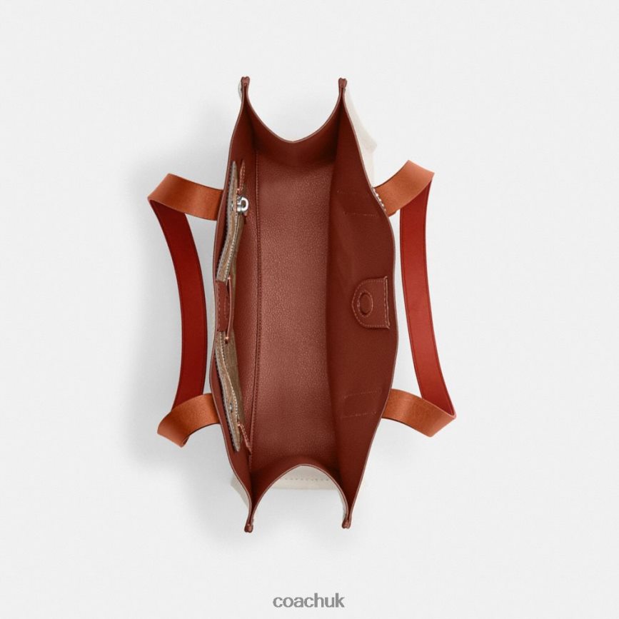 Coach Men COSMIC COACH RELAY TOTE 34 WITH REXY Chalk Multi D0DL44633