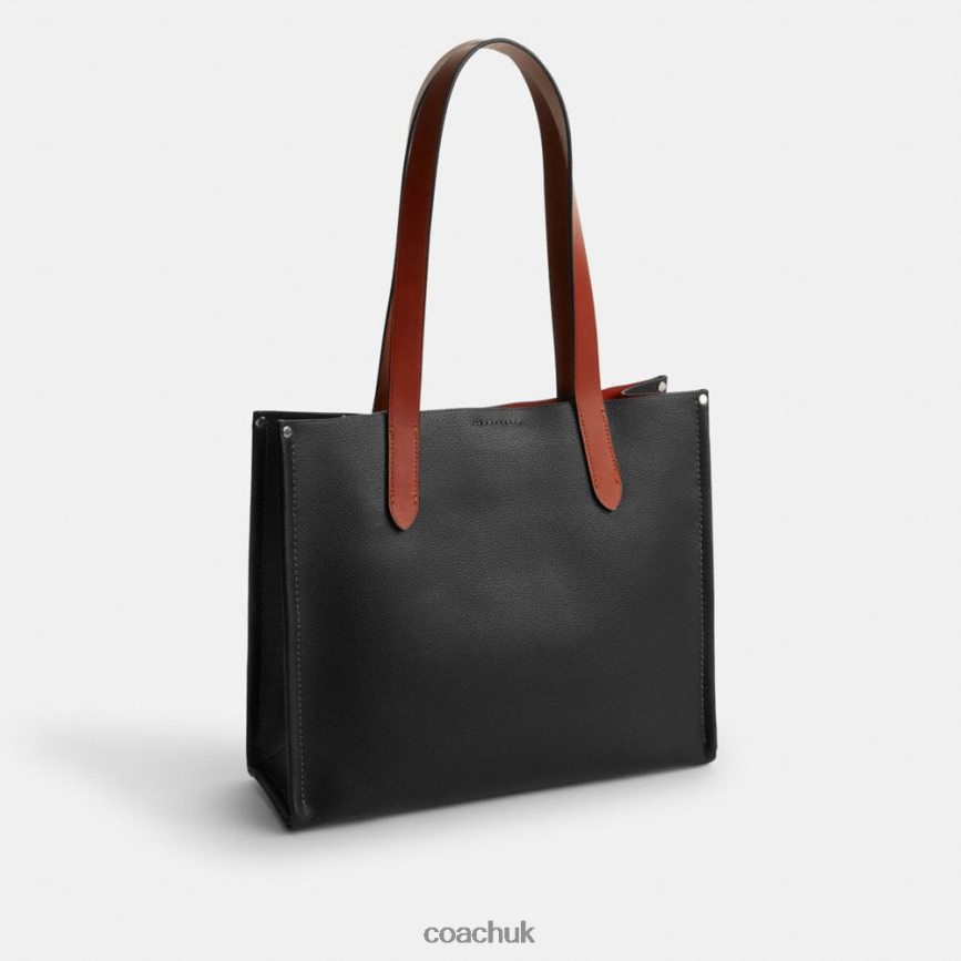 Coach Men COSMIC COACH RELAY TOTE 34 WITH ROBOT Black Multi. D0DL44632