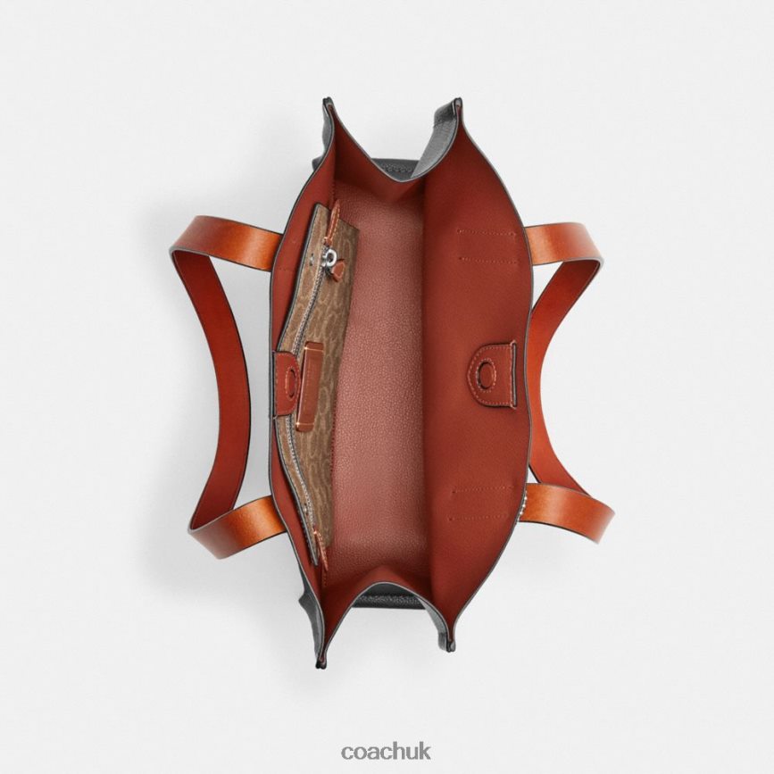 Coach Men COSMIC COACH RELAY TOTE 34 WITH ROBOT Black Multi. D0DL44632