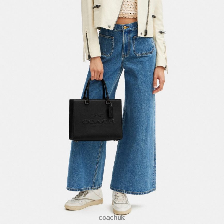 Coach Men TOTE WITH SIGNATURE CANVAS Black D0DL44637