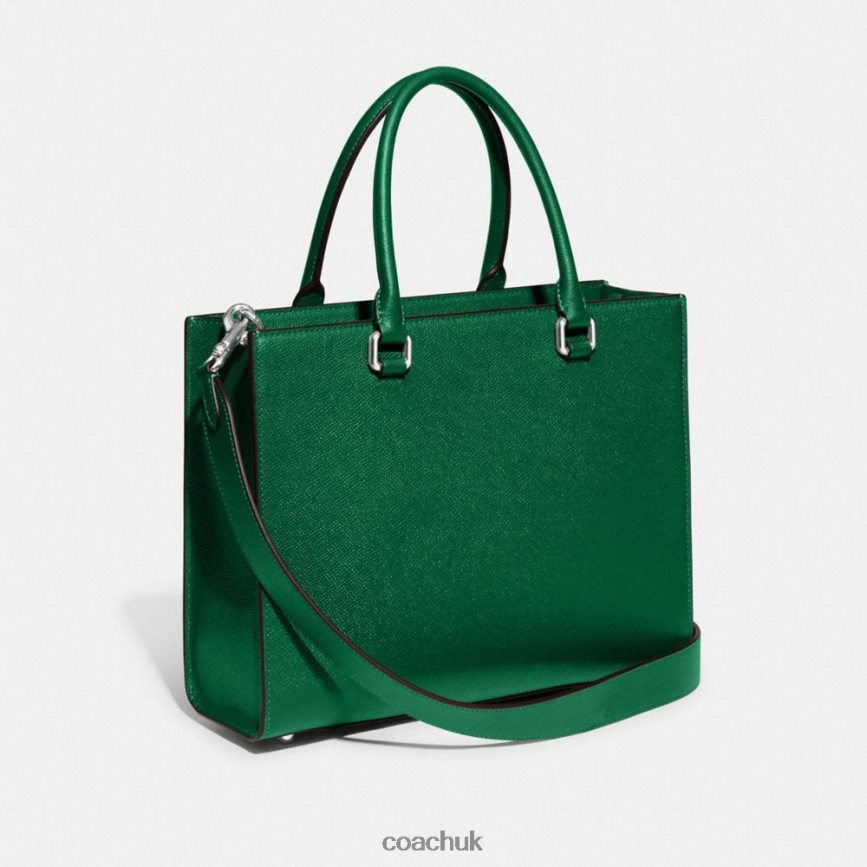 Coach Men TOTE WITH SIGNATURE CANVAS Green D0DL44643