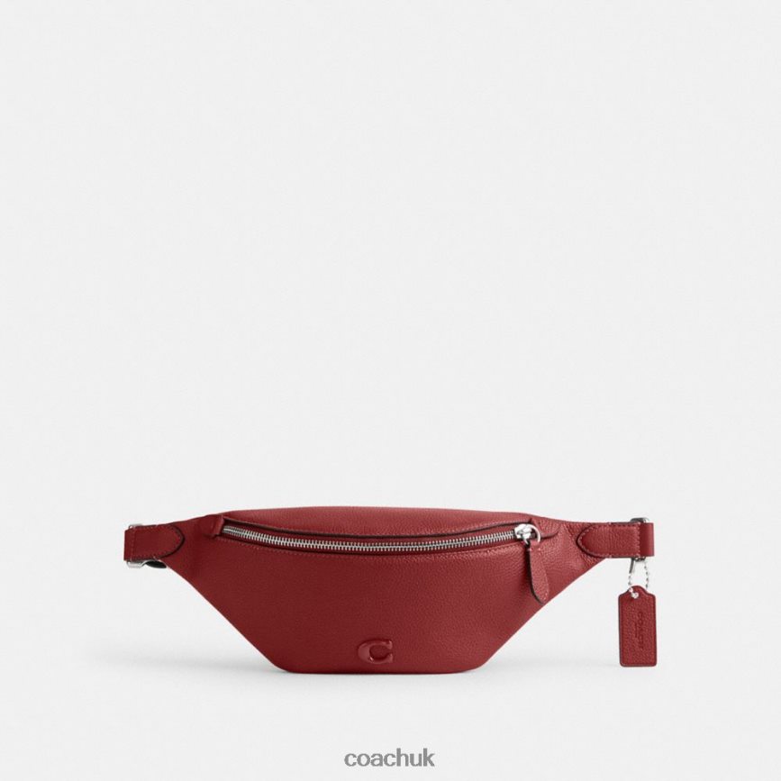 Coach Men CHARTER BELT BAG 7 Ruby Red D0DL44689