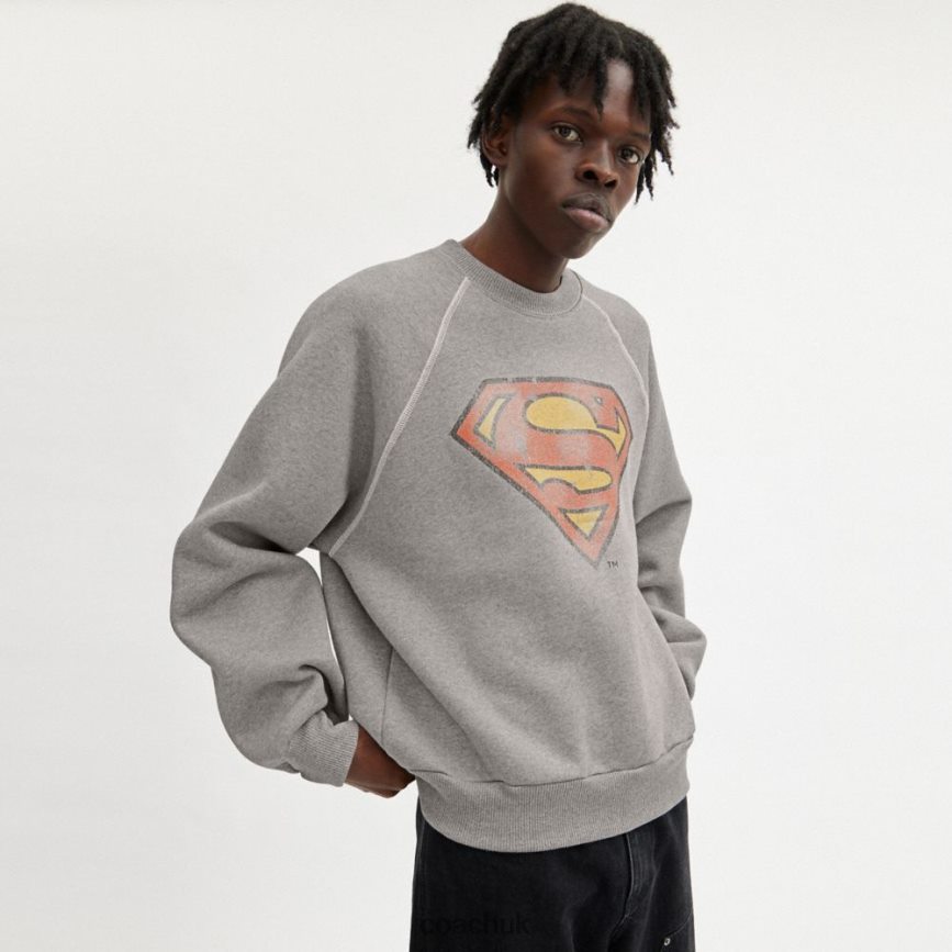 Coach Men COACH | DC SUPERMAN CREWNECK DARK GREY D0DL44778