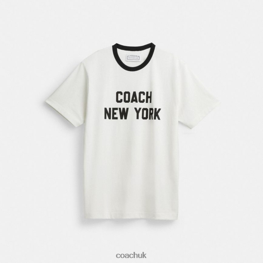 Coach Men NEW YORK T-SHIRT White. D0DL44763