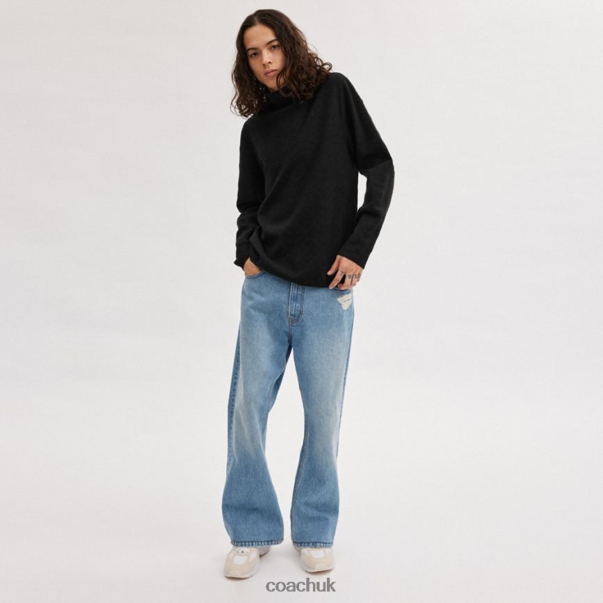 Coach Men SIGNATURE TURTLENECK Black D0DL44779