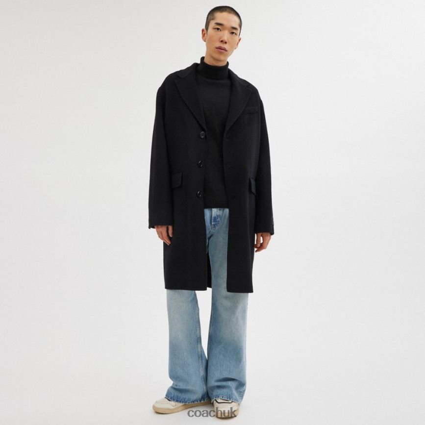 Coach Men DOUBLE FACED COAT Black D0DL44750
