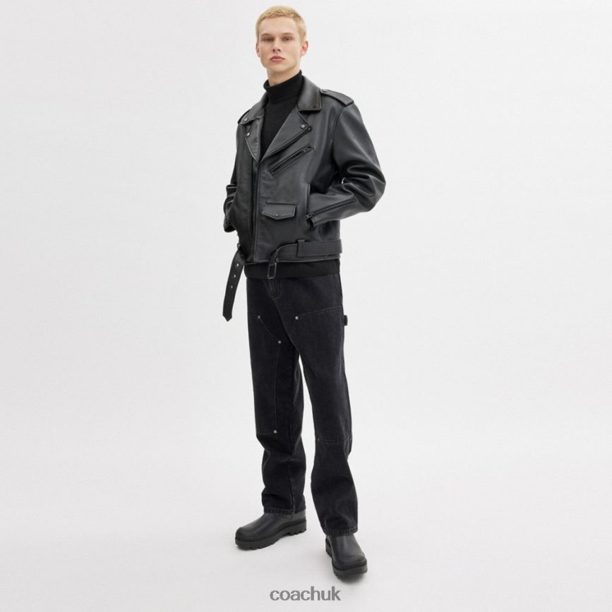 Coach Men MOTO JACKET BLACK/BLACK D0DL44751