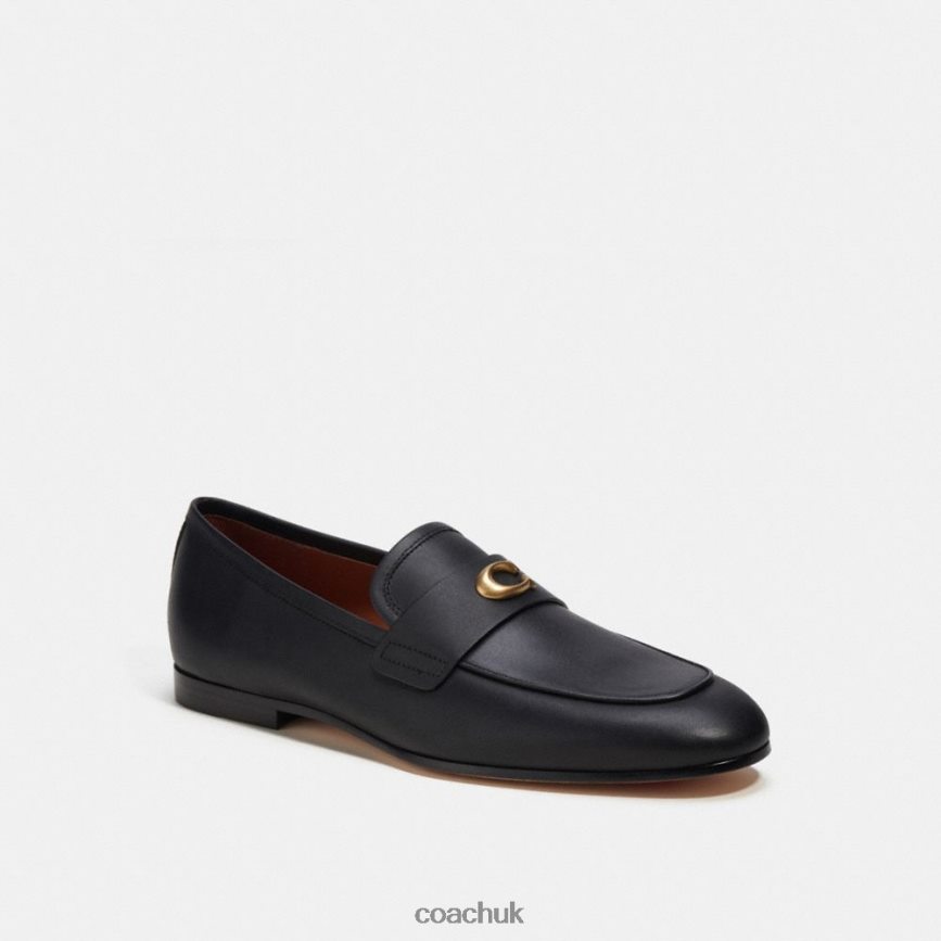 Coach Men SCULPTED SIGNATURE LOAFER Black D0DL44731