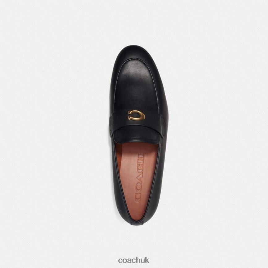 Coach Men SCULPTED SIGNATURE LOAFER Black D0DL44731