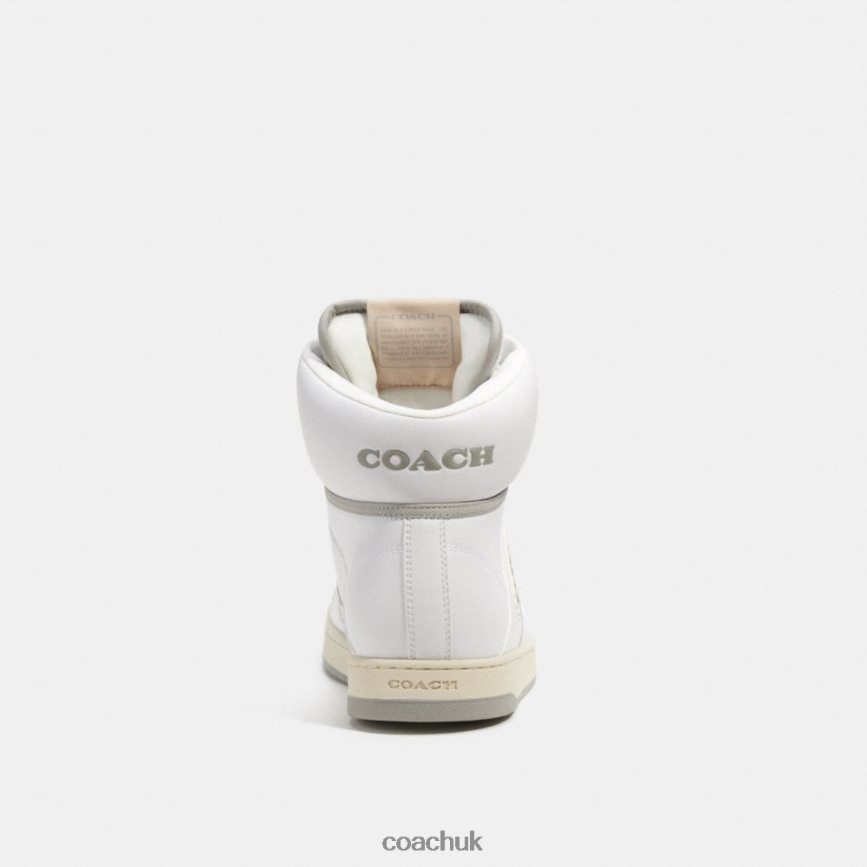 Coach Men C202 HIGH TOP SNEAKER Optic White D0DL44743