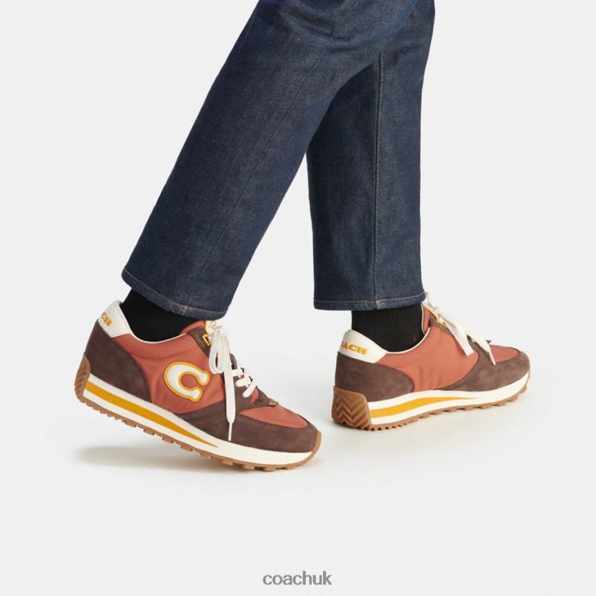 Coach Men RUNNER SNEAKER Rust/Maple D0DL44745