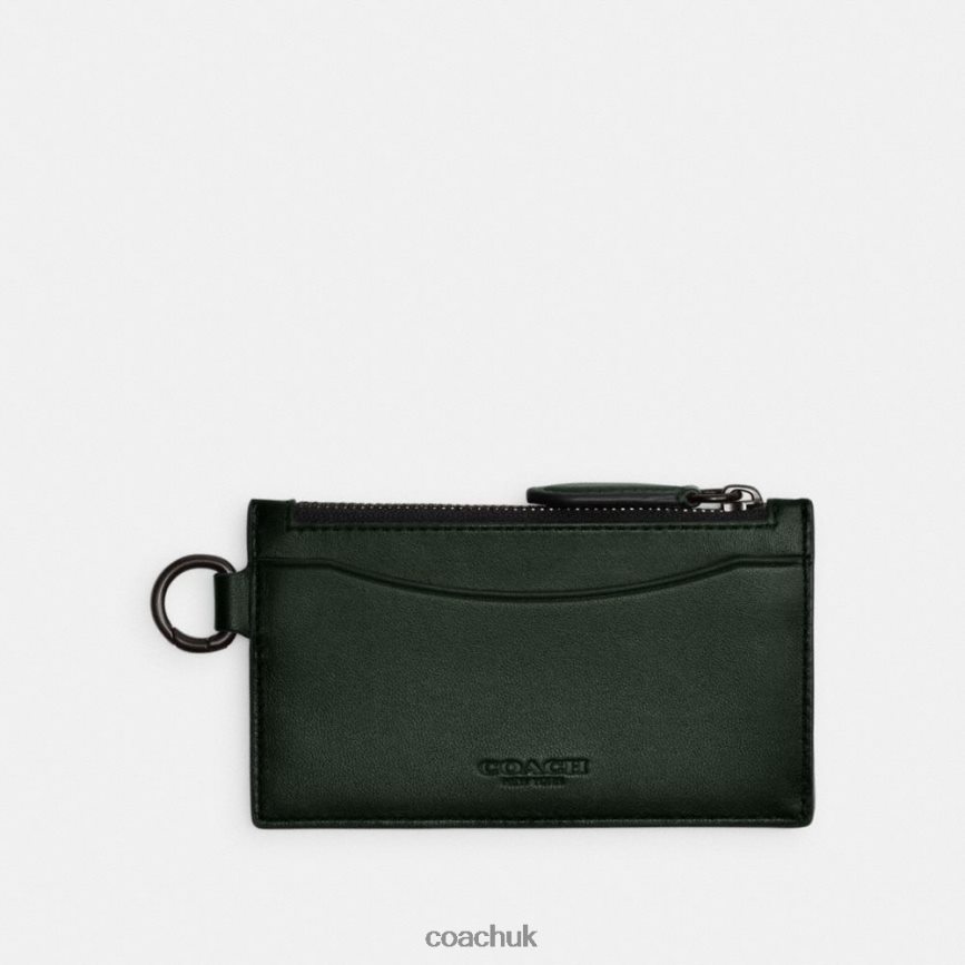 Coach Men ZIP CARD CASE Amazon Green D0DL44724