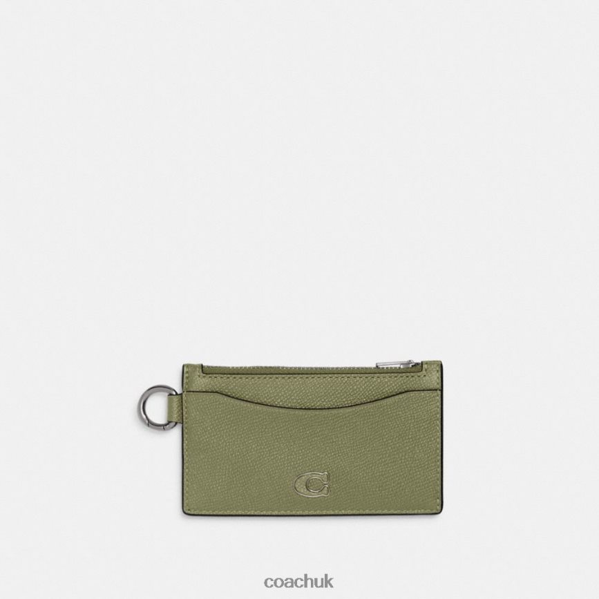 Coach Men ZIP CARD CASE MOSS D0DL44719