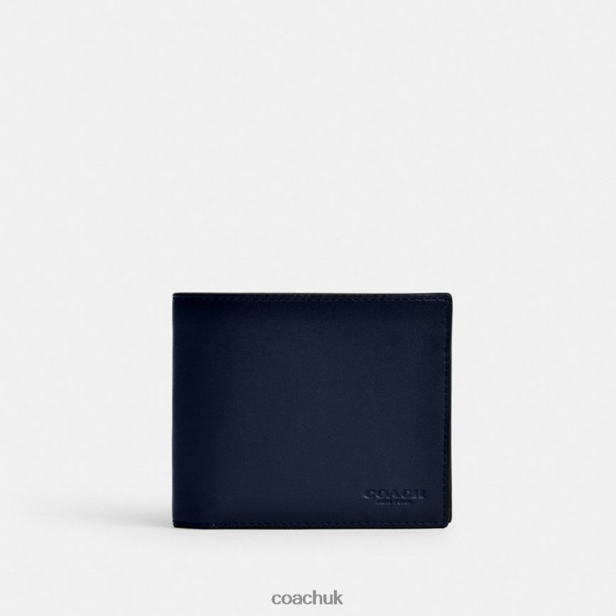Coach Men 3-IN-1 WALLET Deep Blue D0DL44707