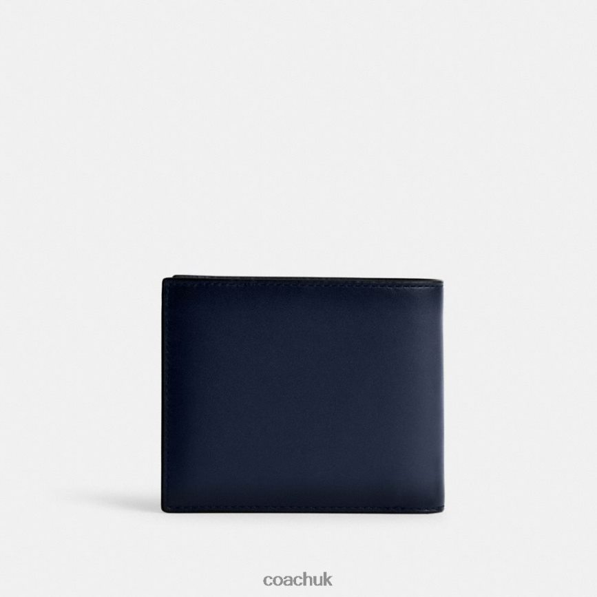 Coach Men 3-IN-1 WALLET Deep Blue D0DL44707