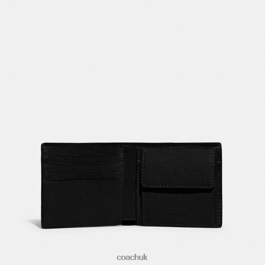 Coach Men COIN WALLET Black D0DL44714