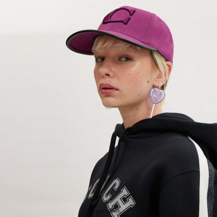 Coach Women BASEBALL HAT DEEP PLUM D0DL44560