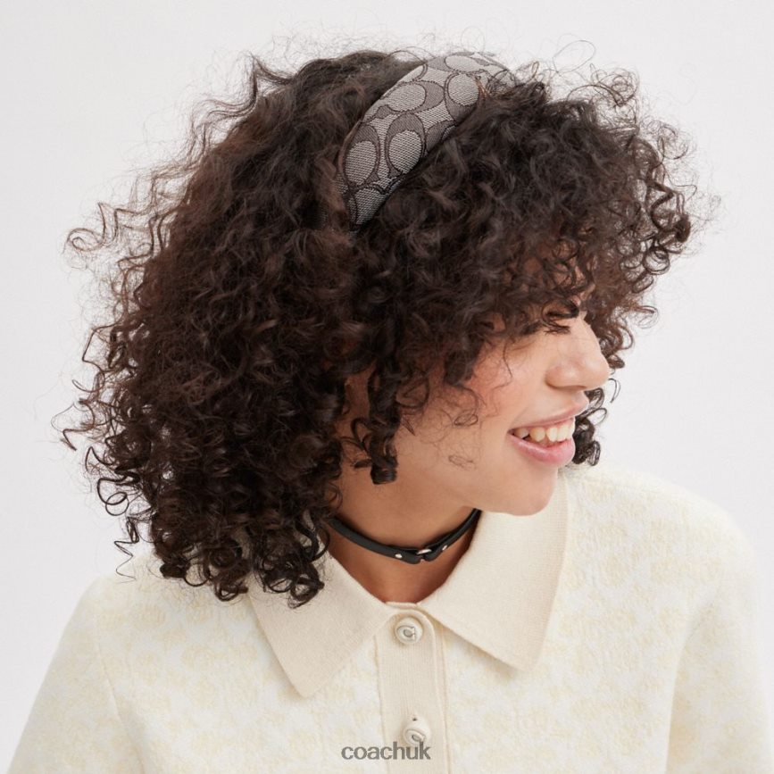 Coach Women SIGNATURE HEADBAND OAK D0DL44588