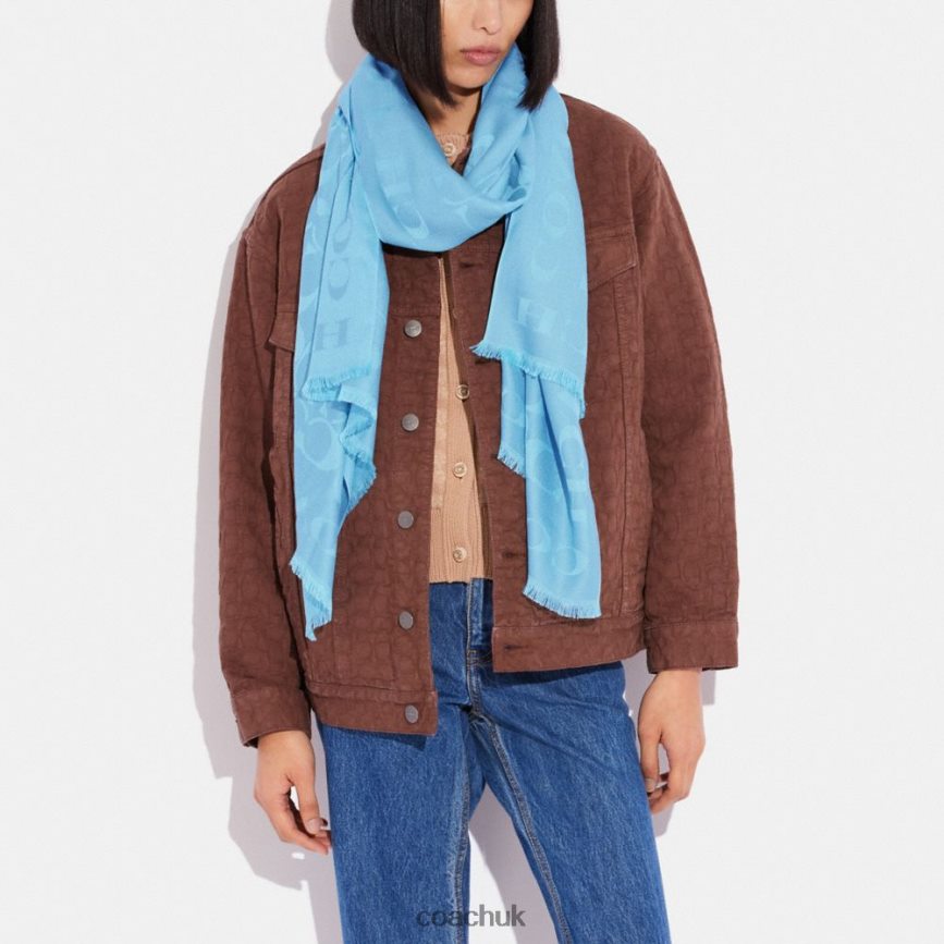 Coach Women SIGNATURE STOLE POOL D0DL44607