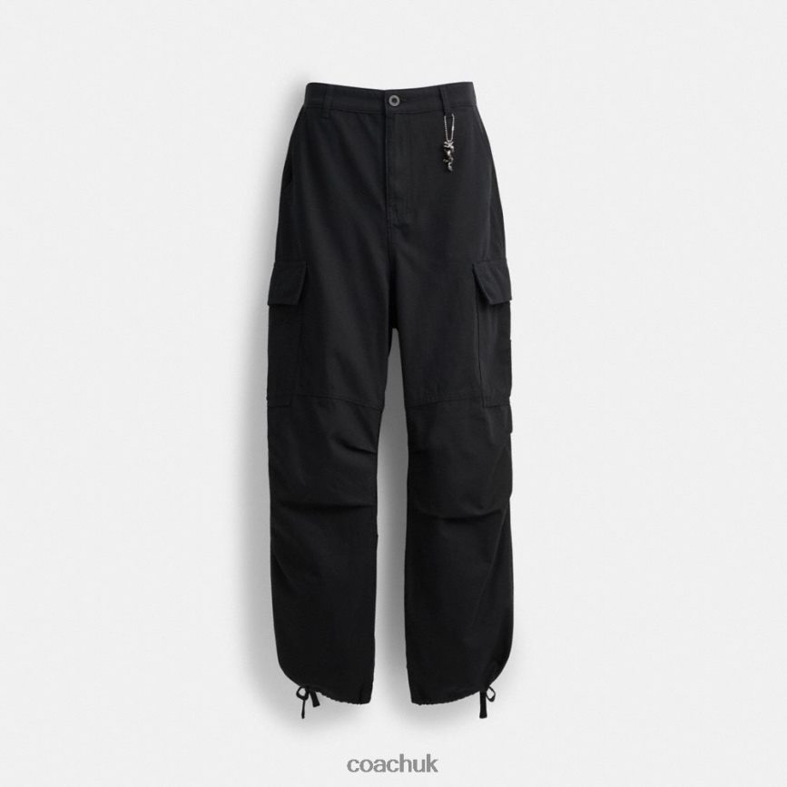 Coach Women CARGO PANTS Black D0DL44501
