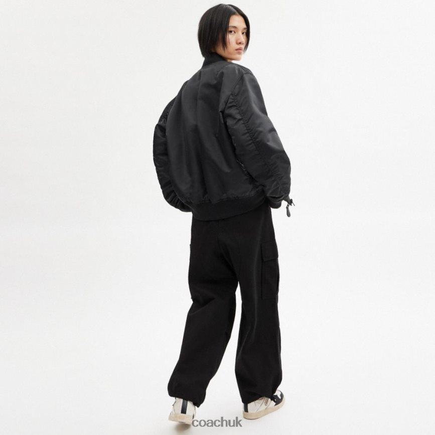 Coach Women CARGO PANTS Black D0DL44501