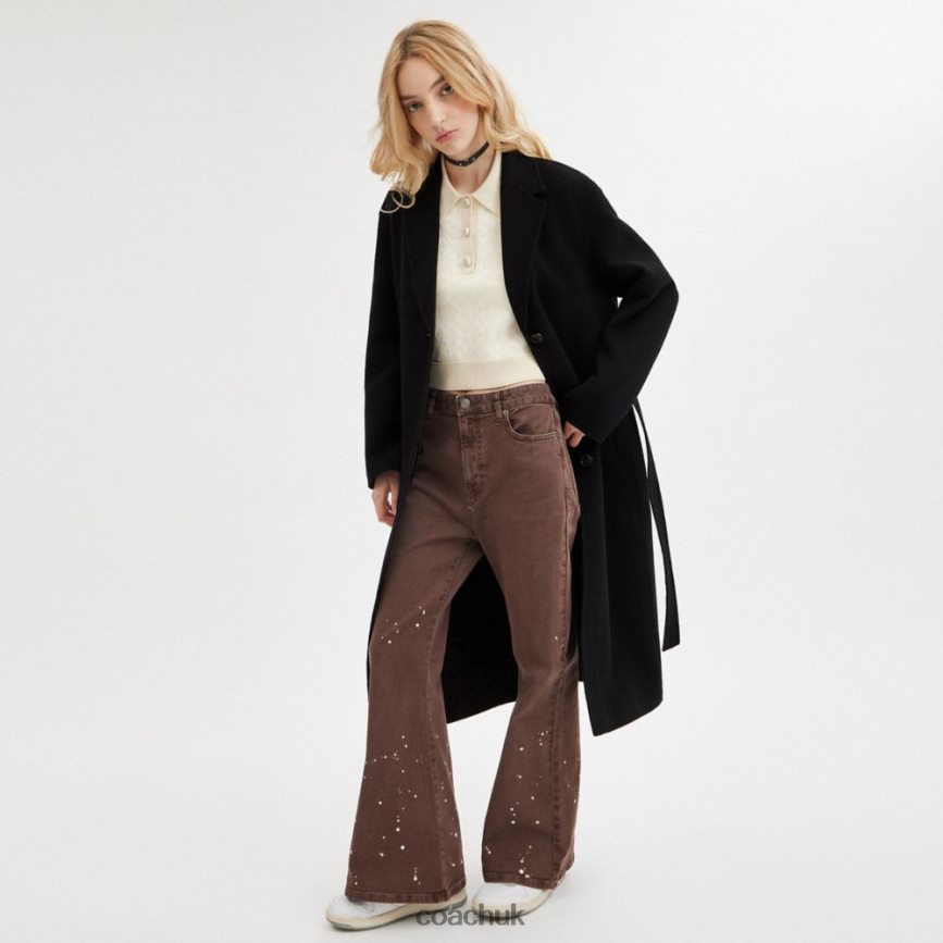 Coach Women DOUBLE FACED COAT Black D0DL44434