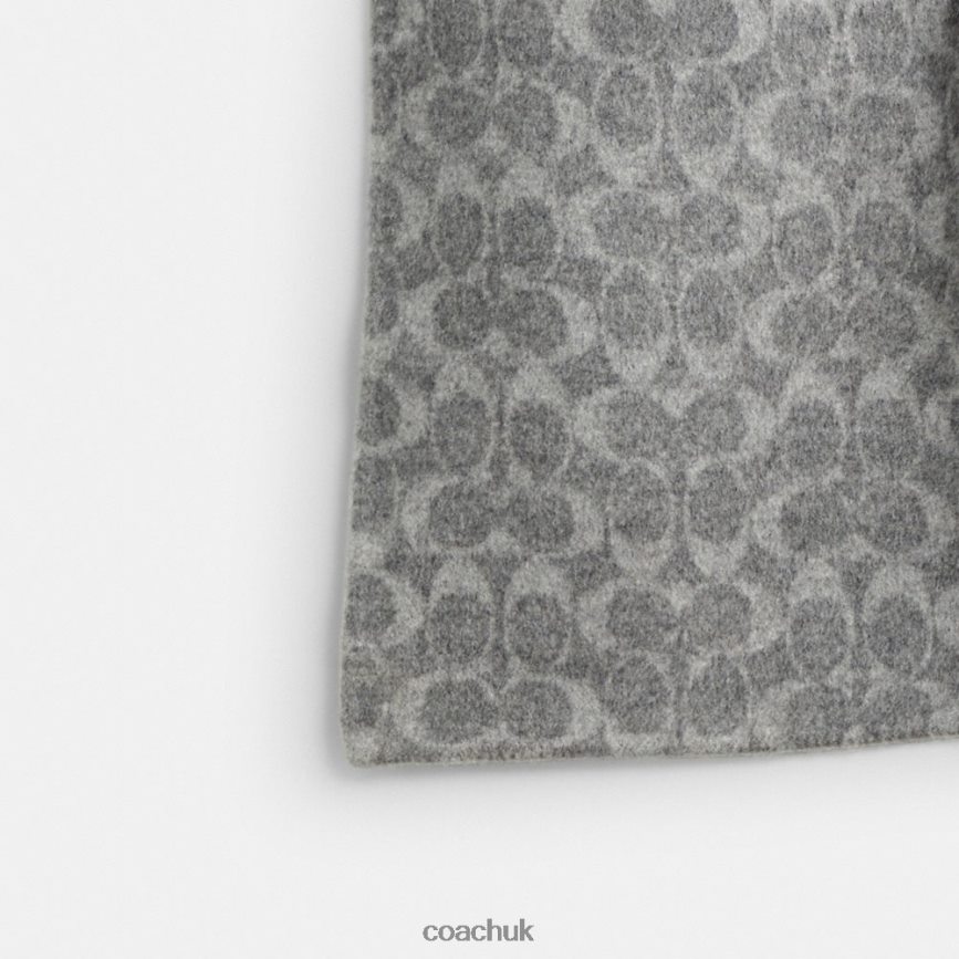 Coach Women DOUBLE FACED COAT LIGHT GREY D0DL44438