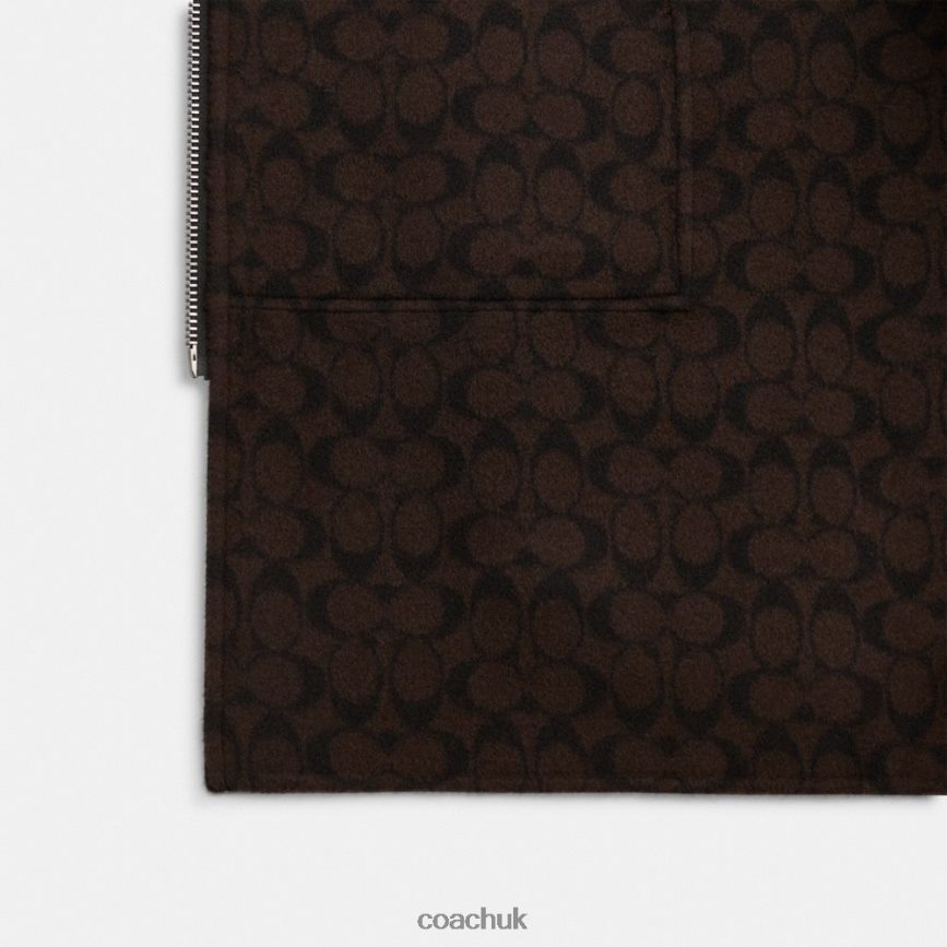 Coach Women DOUBLE FACE CAPE Black D0DL44451