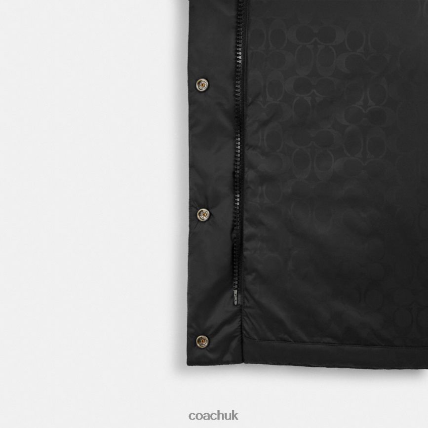 Coach Women MID LENGTH PUFFER Black D0DL44441