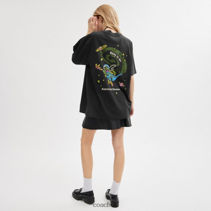 Coach Women COSMIC COACH T-SHIRT Black Multi. D0DL44475