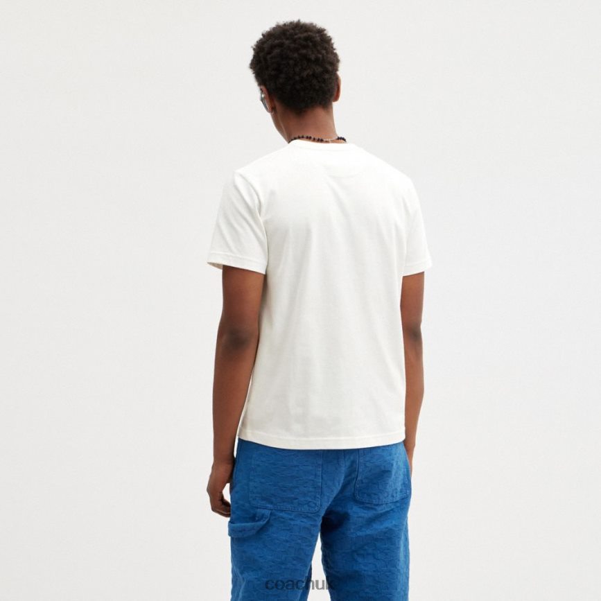 Coach Women HORSE AND CARRIAGE T-SHIRT White. D0DL44493