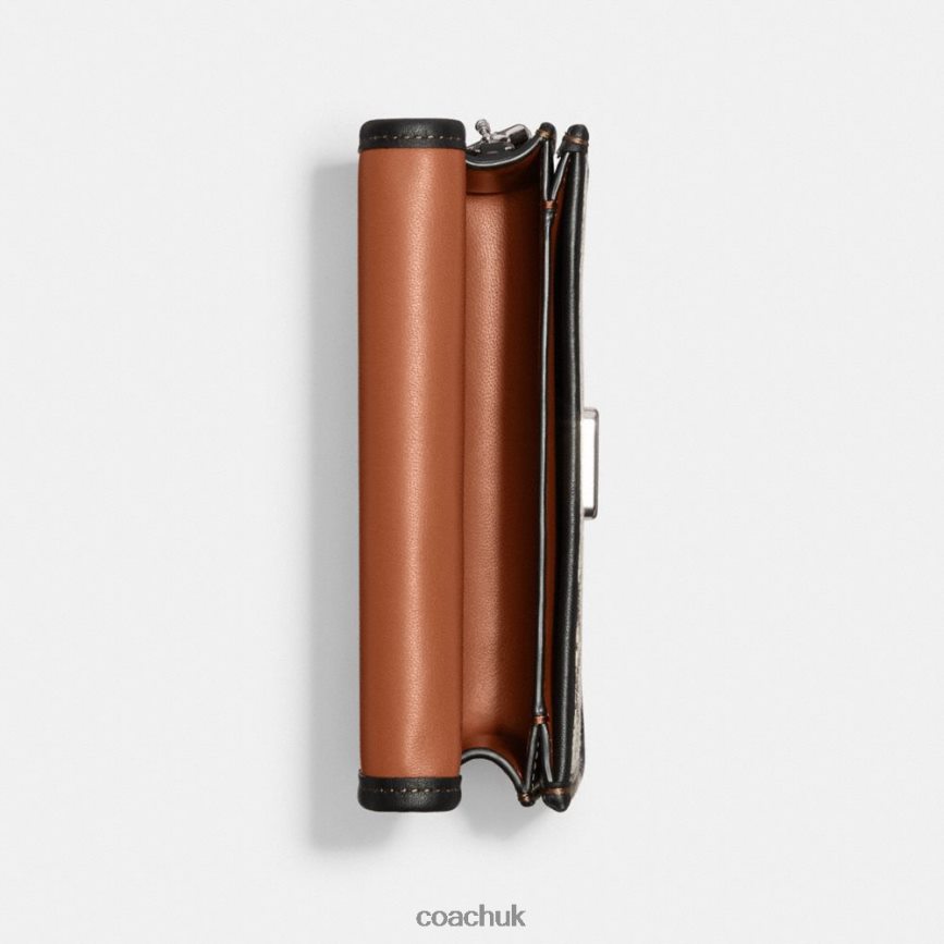 Coach Women BANDIT BELT BAG IN SIGNATURE JACQUARD LH/Cocoa Black D0DL4411