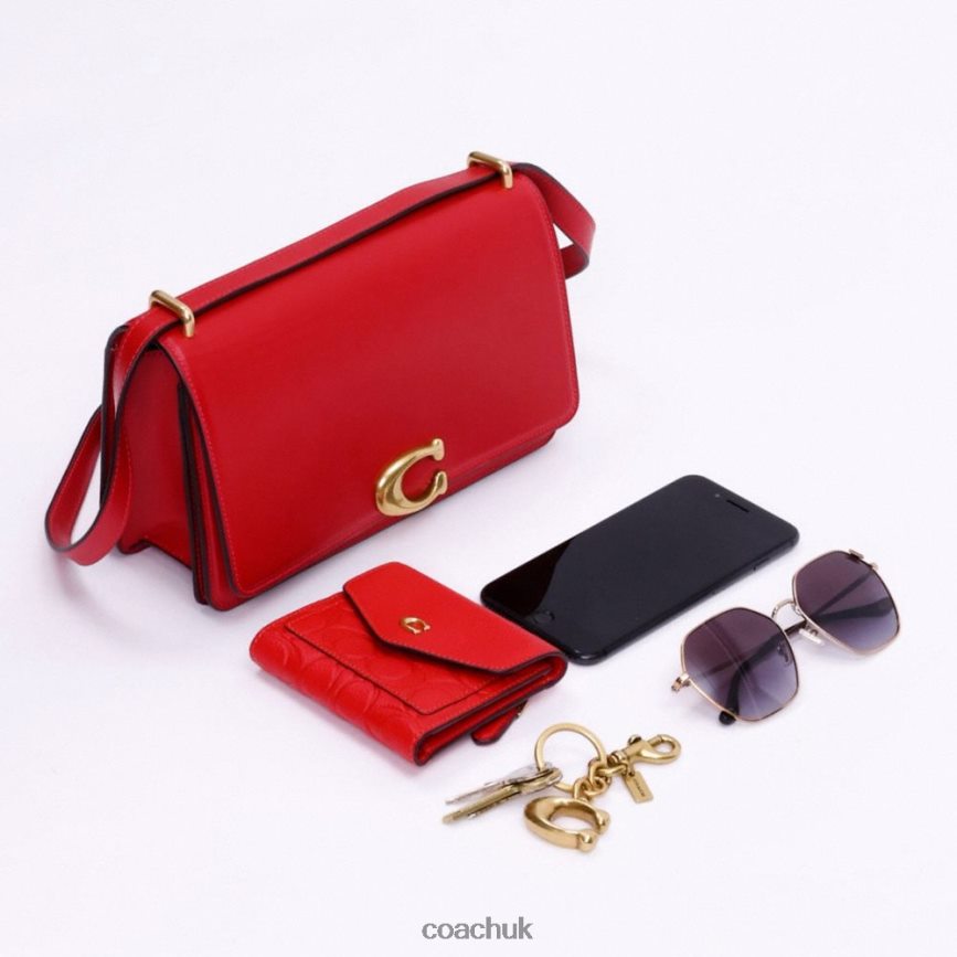 Coach Women BANDIT SHOULDER BAG IN SIGNATURE TEXTILE JACQUARD B4/Cocoa Burnished Amb D0DL4413