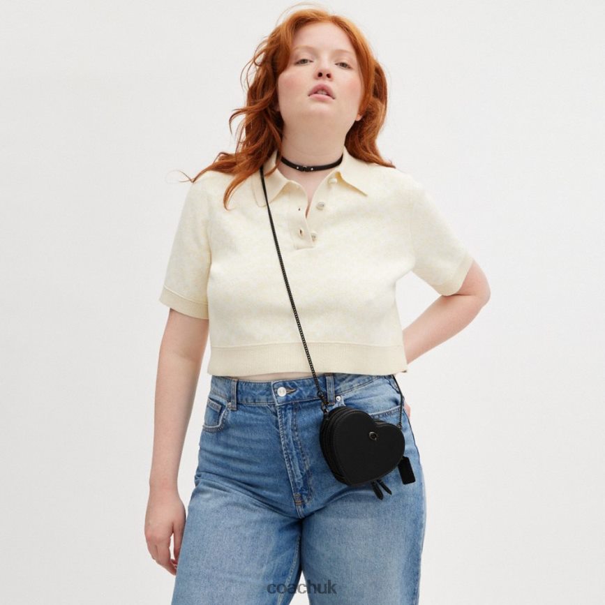 Coach Women HEART CROSSBODY 14 V5/Black D0DL44211