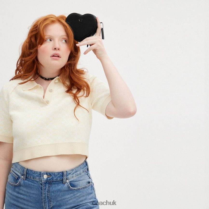 Coach Women HEART CROSSBODY 14 V5/Black D0DL44211