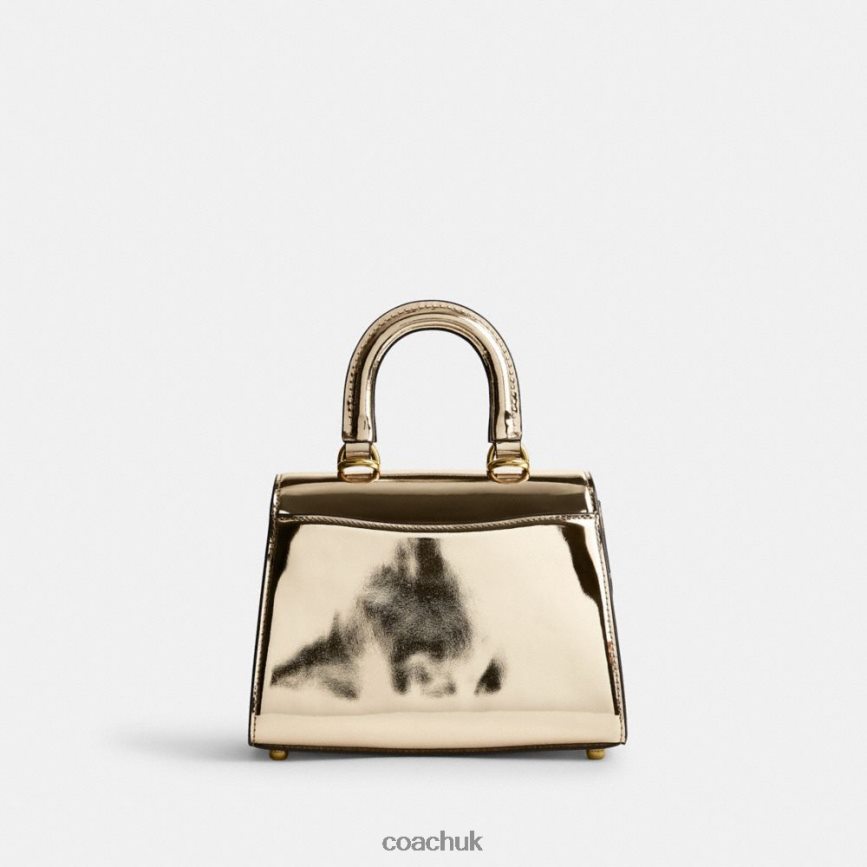 Coach Women SAMMY TOP HANDLE 21 IN SILVER METALLIC B4/Gold D0DL44209