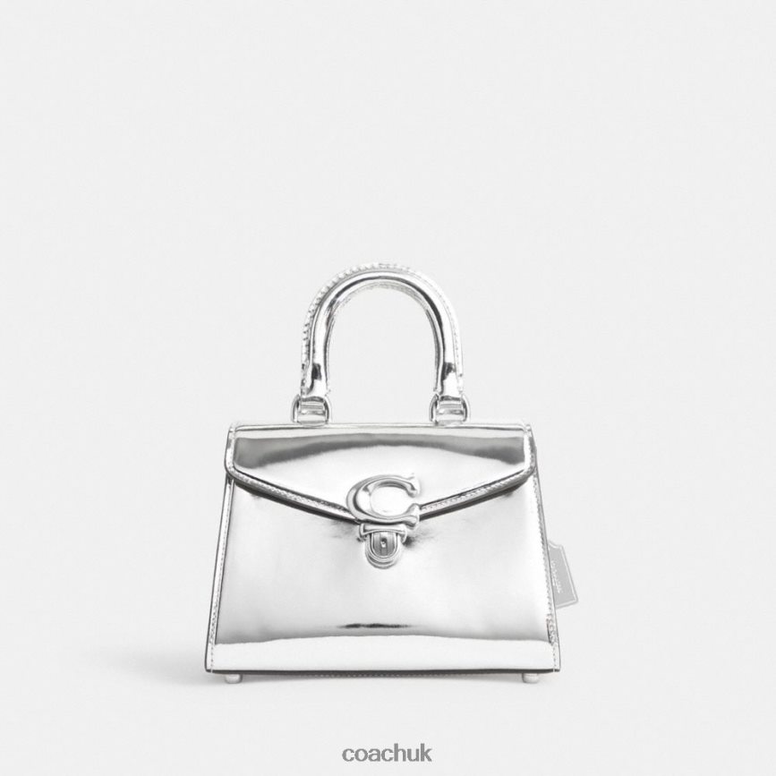 Coach Women SAMMY TOP HANDLE 21 IN SILVER METALLIC LH/Silver D0DL44230