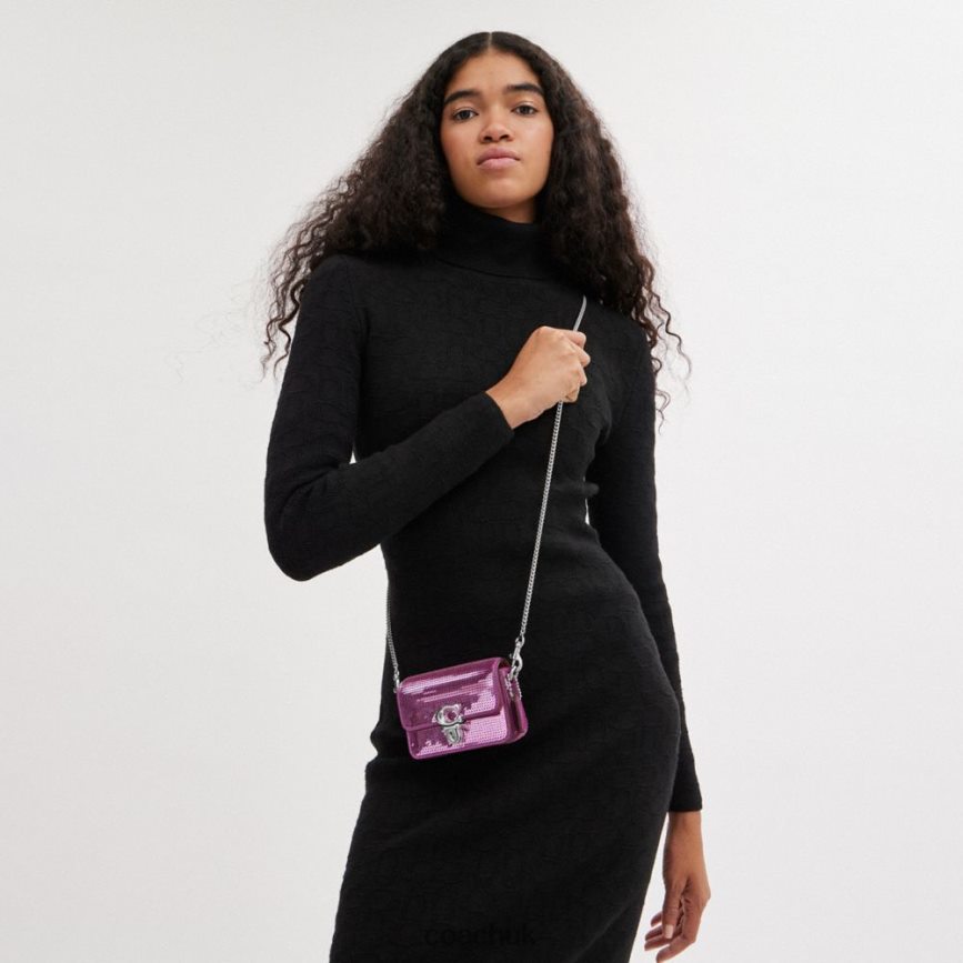 Coach Women STUDIO 12 WITH SEQUINS LH/Dark Magenta D0DL44225