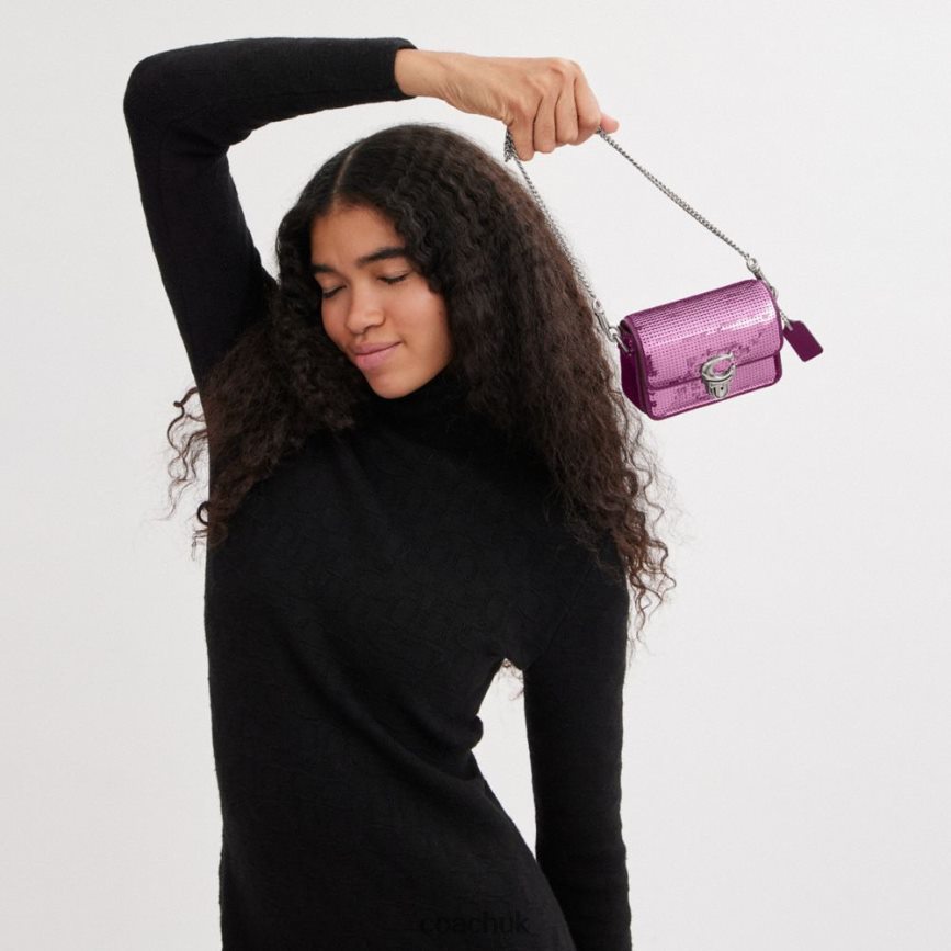 Coach Women STUDIO 12 WITH SEQUINS LH/Dark Magenta D0DL44225