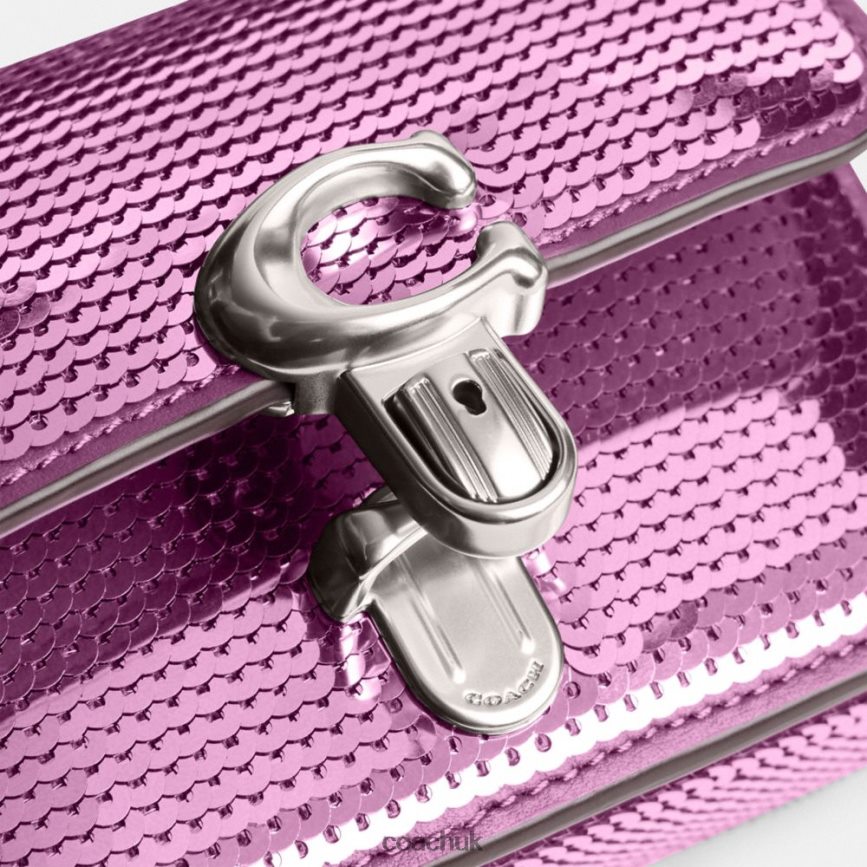 Coach Women STUDIO 12 WITH SEQUINS LH/Dark Magenta D0DL44225